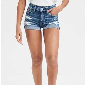 American Eagle blue short shorts